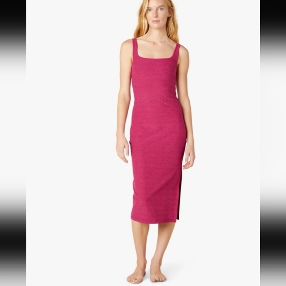 Beyond Yoga Dresses & Skirts - Beyond Yoga NWT Spacedye Icon Midi Dress Berry Size M